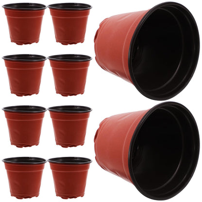 KESYOO 100pcs Plastic Nursery Cups for Plant Cultivation and Seedlings, Square Gardening Pots with Nutrient Support, Indoor and Outdoor Flower Growing Containers for Strawberry Cuttings