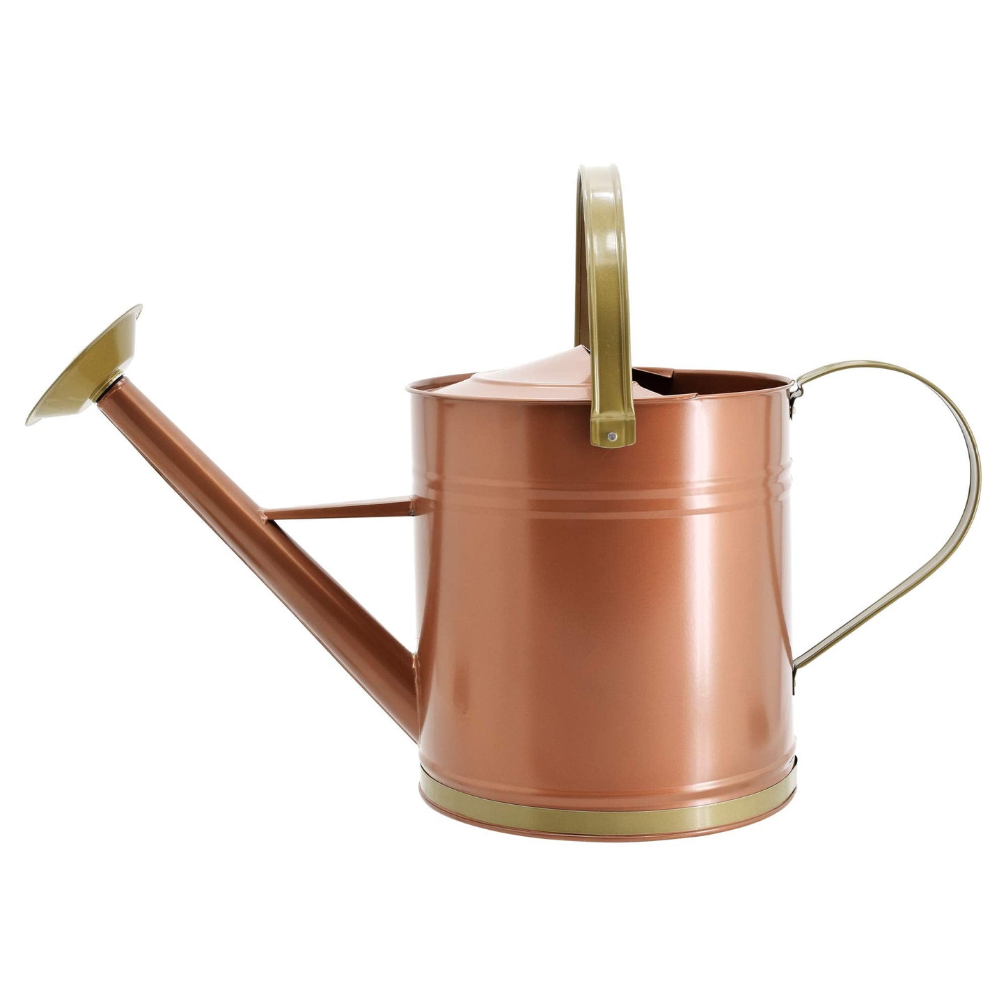 Classic Shiny Galvanized Metal Watering Can, Easy-Pour, Indoor and Outdoor, 2.6 gal, Shiny Galvanized Metal
