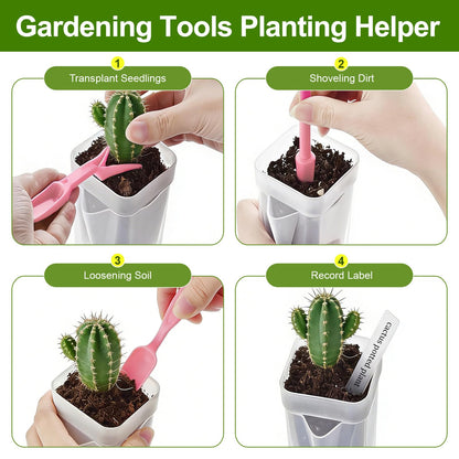 HITOSTAR 12 Pack 2 Inch Mini Clear Self Watering Pots for Indoor Plants, Small Plastic Planters with Drainage, Hydroponic Nursery Propagation Cups, for African Violet Alocasia Pot (2 Inch, 12Pack)