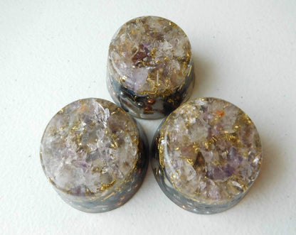 Amethyst, Ametrine Orgone Generator Energy Accumulator 528Hz/7.83Hz/Advance Harmonics Many Beautiful Ingredients and Colors (Amethyst, Ametrine)