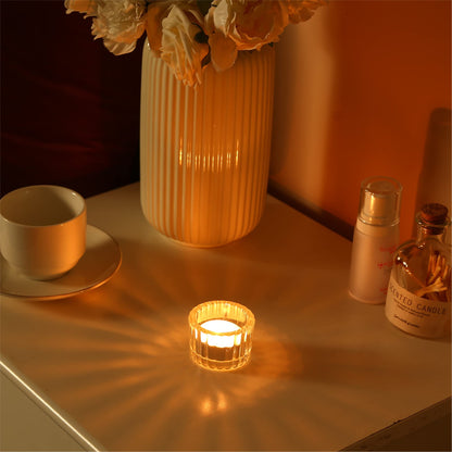 GOLDEAL Tealight Candle Holders Set of 48 Thick Clear Glass, Tea Light Holder Bulk, Votive Candle Holders for Wedding Table Decor, Party Supplies, Bridal Shower Decorations, Centerpieces for Tables