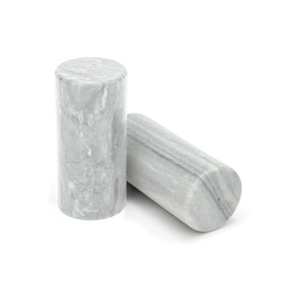 Fox Run 48788 Marble Salt and Pepper Shaker, Medium, Natural Variation, White