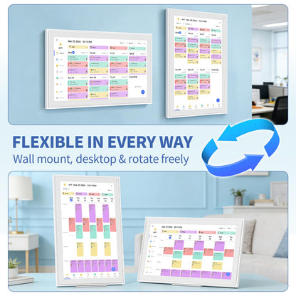 LiviNGPAi 21.5" Digital Calendar & Chore Chart, 1080P Full HD Touchscreen Smart Family Planner with WiFi Sync, Digital Wall Calendar for Home and Office
