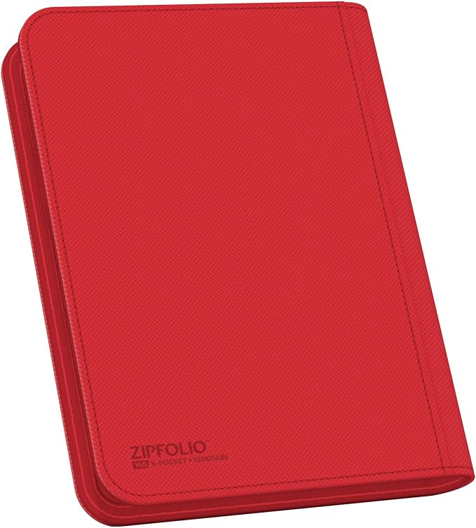 Ultimate Guard Zipfolio 160 – 8 Pocket Xenoskin Red