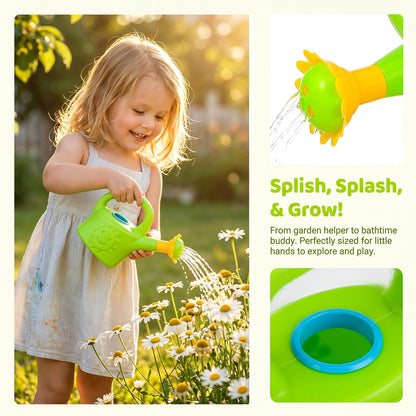3 Pcs Kids Watering Can Toys, Mini Plastic Watering Can, Play House Garden Flower Water Pot for Toddlers, Outdoor Bath Beach Sand Toys (Random Color)