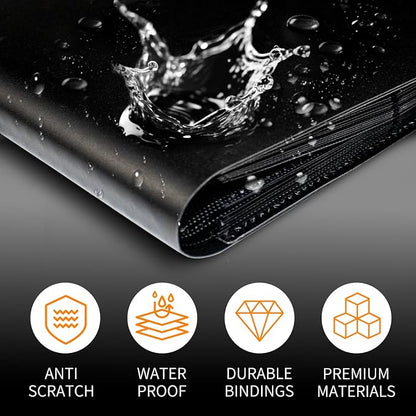 Trading Card Binder 9 Pocket, 360 Card Waterproof Folder with Side Loading Sleeves, Sturdy Card Collection Album for MTG, TCG, Game Cards & Sports Cards, 5 Pack, Black