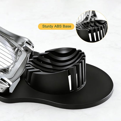 Egg Slicer for Boiled Eggs Strawberry Cutter with Stainless Steel Wire