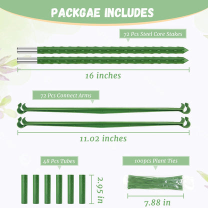 Legigo 8-Pack Tomato Cage for Garden Plant Support- Up to 48inch Garden Stakes Tomato Cage, Tomato Trellis for Potted Plants, Tomato Cages Plant Stakes for Climbing Vegetables Plants Flowers