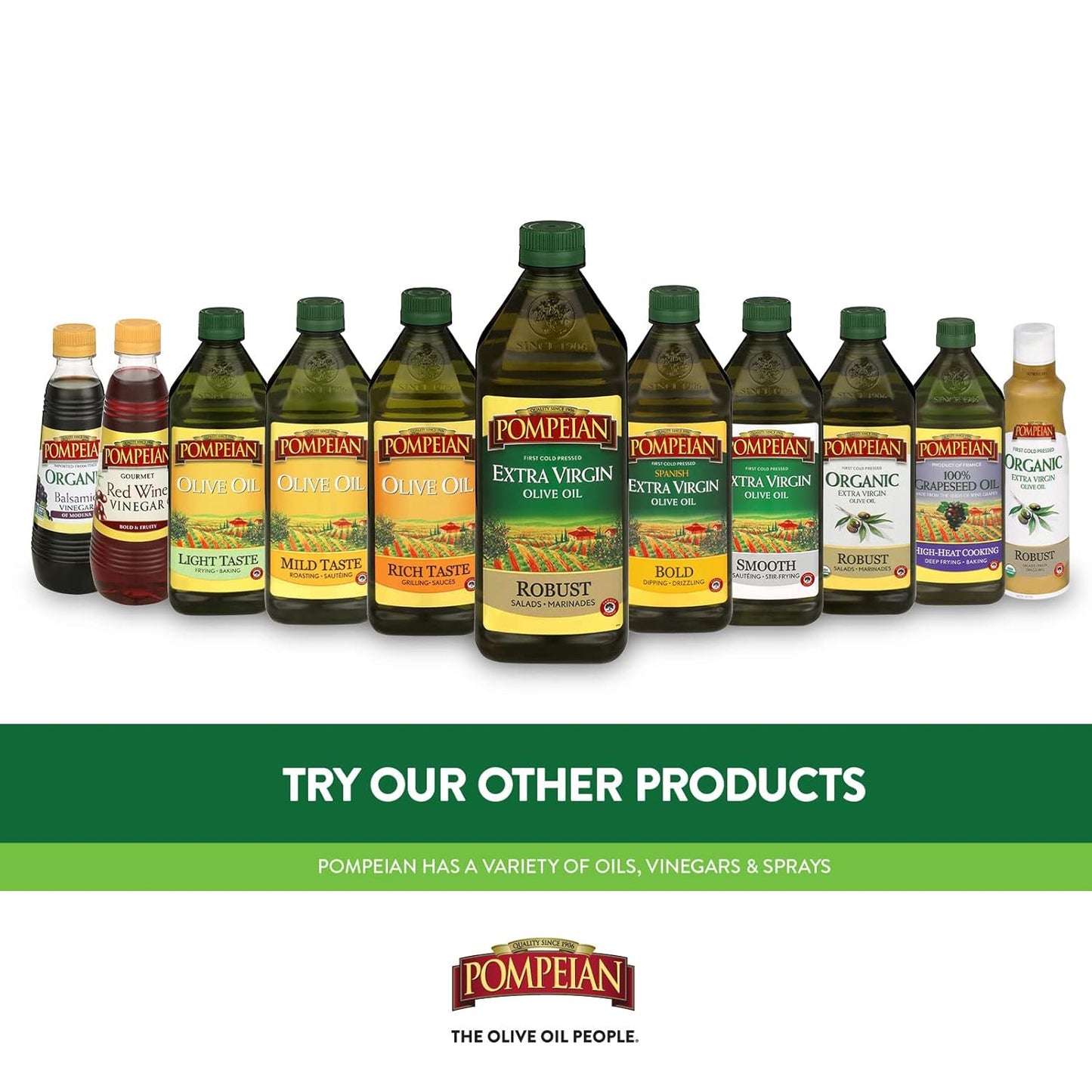 Pompeian USDA Certified Organic Extra Virgin Olive Oil Non-Stick Cooking Spray, No Propellants, 5 Fl Oz