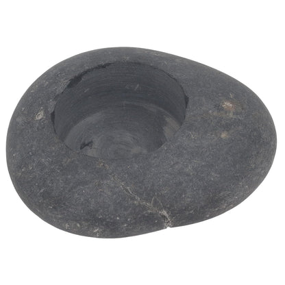 Handmade Stone Tealight Candle Holder, Sturdy and Compact Size Design Decorative Pebble Multifunctional and Lightweight Candle Holder for Wedding Home Decor