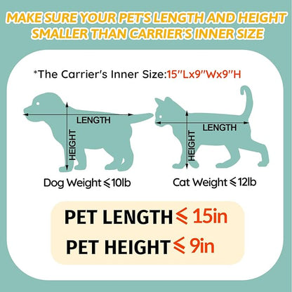 Petskd Pet Carrier 18x11x11 Delta American United Airline Approved, Pet Travel Carrier Bag for Small Cats and Dogs, Cat Soft Sided Carrier with Safety Lock Zippers, 5-Sided Breathable Mesh(Black)