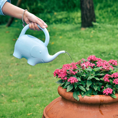 TOYANDONA 2Pcs Animal Watering Can - Small Water Can Plant Watering Pot for Indoor Outdoor Garden Plants, Adorable Elephant Snail Design