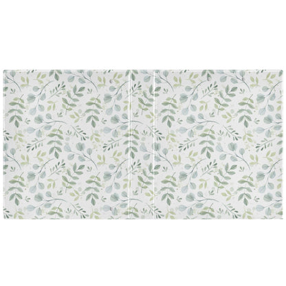 Leaves Round Ring Binders 1.5 Inch Plant 3 Ring Clipboard Binder for Office School Work Supplies File Folder Document 200 Sheet Capacity Easy Open