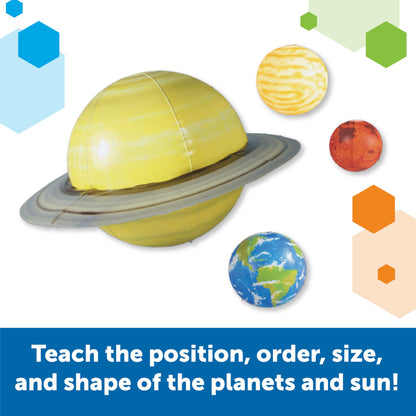Learning Resources Giant Inflatable Solar System - Project Kit, Space and Planet Model, Constellation Classroom Globe, STEM Science Projects Gifts, Preschool , Teacher Must Haves