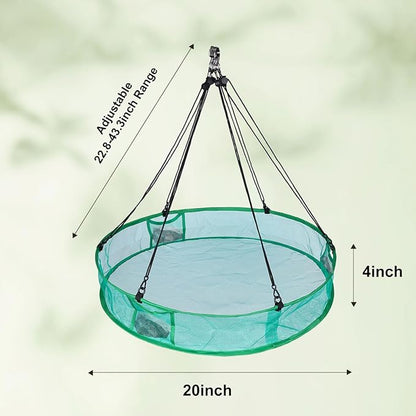 2Pcs Bird Seed Catcher for Outdoor Feeders, Bird Feeder Trays to Catch Seed, Upgraded Version Can Prevent Strong Winds. (20 inches)