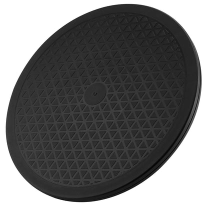 SINJEUN 8 PCS 12 Inch 360° Rotating Swivel, Rotating Swivel Stand Turntable Lazy Susan Monitor Stand for Plants, Models and Handicraft, Black