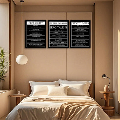 3 Panel Print Canvas Wall Art Motivational Office Wall Decor Painting Inspirational Posters Modern Inspiring Artwork for Home Living Room Bedroom Wall Decor Office Wall Art Ready to Hang - 36"Wx 16"H