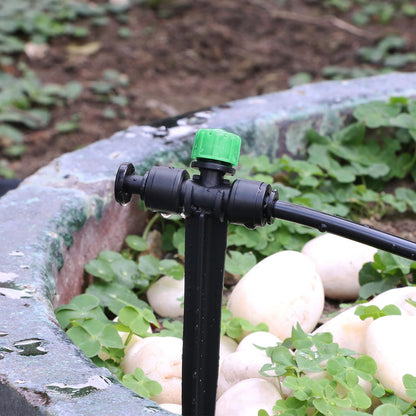 Kalolary 30PCS 1/4”Drip Irrigation Support Stakes, Drip Tubing Holder with Adjustable Height, 1/4 Inch Tubing Hose Holder for Drip Watering System Garden & Raised Beds, Prevents Clogging, Easy Install