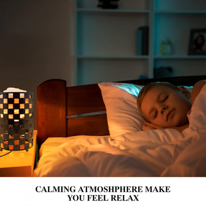 Himalayan Glow Projective Style Metal Basket Night Light with Pink Chunks, Bulb,(ETL Certified) Dimmer Switch,Calming & Relaxing Salt Lamp, Pink Salt Chunks
