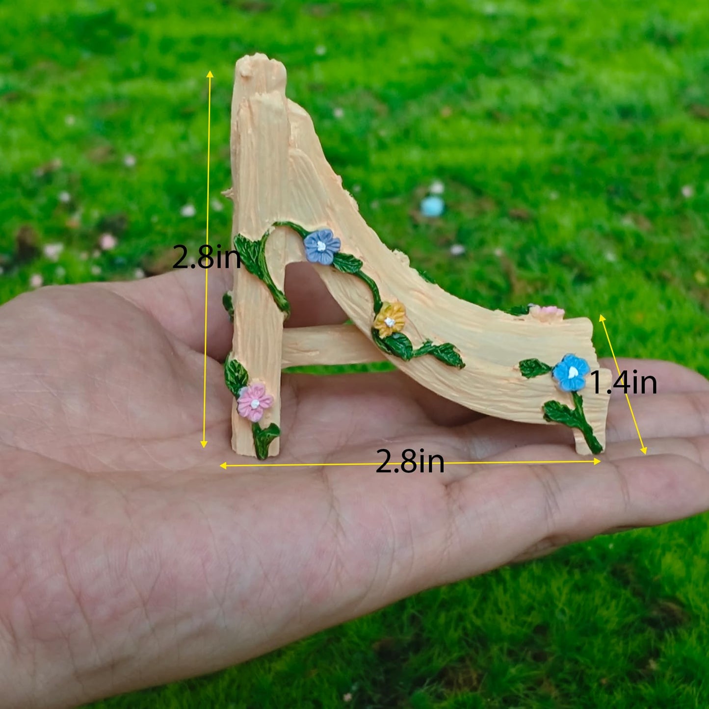 Kai Dream Miniature Fairy Garden Accessories, Resin Slide, 2.8 * 1.4 * 2.8 inches, Decorative Landscape, Dollhouse Decor