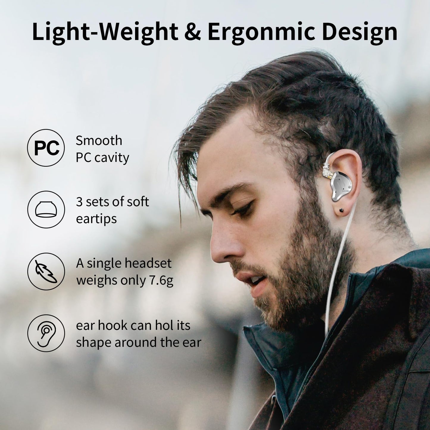 Gaming Earbuds Headphone, KZ ZS10 Pro Gaming for IEM Earphone, KZ in Ear Monitor IEM HiFi Earphone Earbuds with 5 Driver 4BA 1DD with Detachable 0.75mm 2 Pin Cable for Singer (Purple No Mic)…