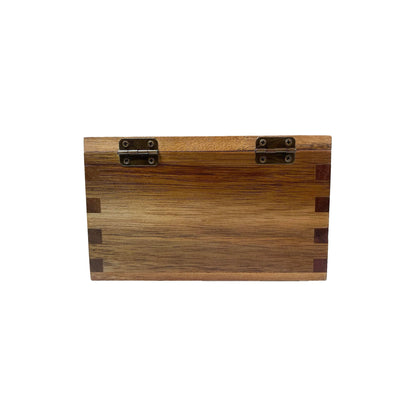 Itomoyo Acacia Wood Salt Cellar Spice Box with Flip Lid Storage Box 5.5 x 3.5 x 3.25, 20 oz Kitchen Container, Salt Keeper for Gourmet Salts, Seasonings, Spices, Grilling & Cooking