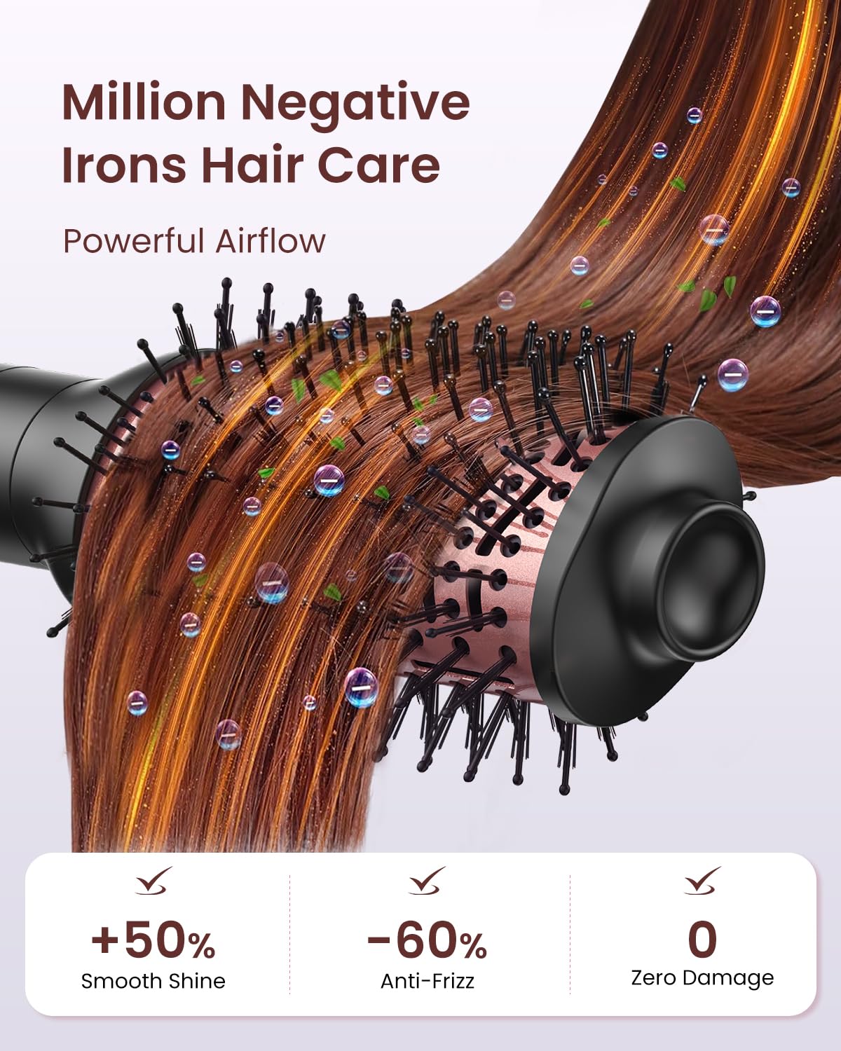 5-in-1 Hot Air Styler Wrap, High-Speed Hair Dryer Brush Blow Dryer with 2 Auto Wrap Curlers for Curling, Straightening, Volumizing, Fast Drying & Frizz-Free Styling for All Hair Types