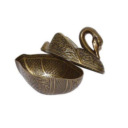 Alisveristime Kugu Big Zinc Alloy Sugar Bowl with Lid (Antique Green)