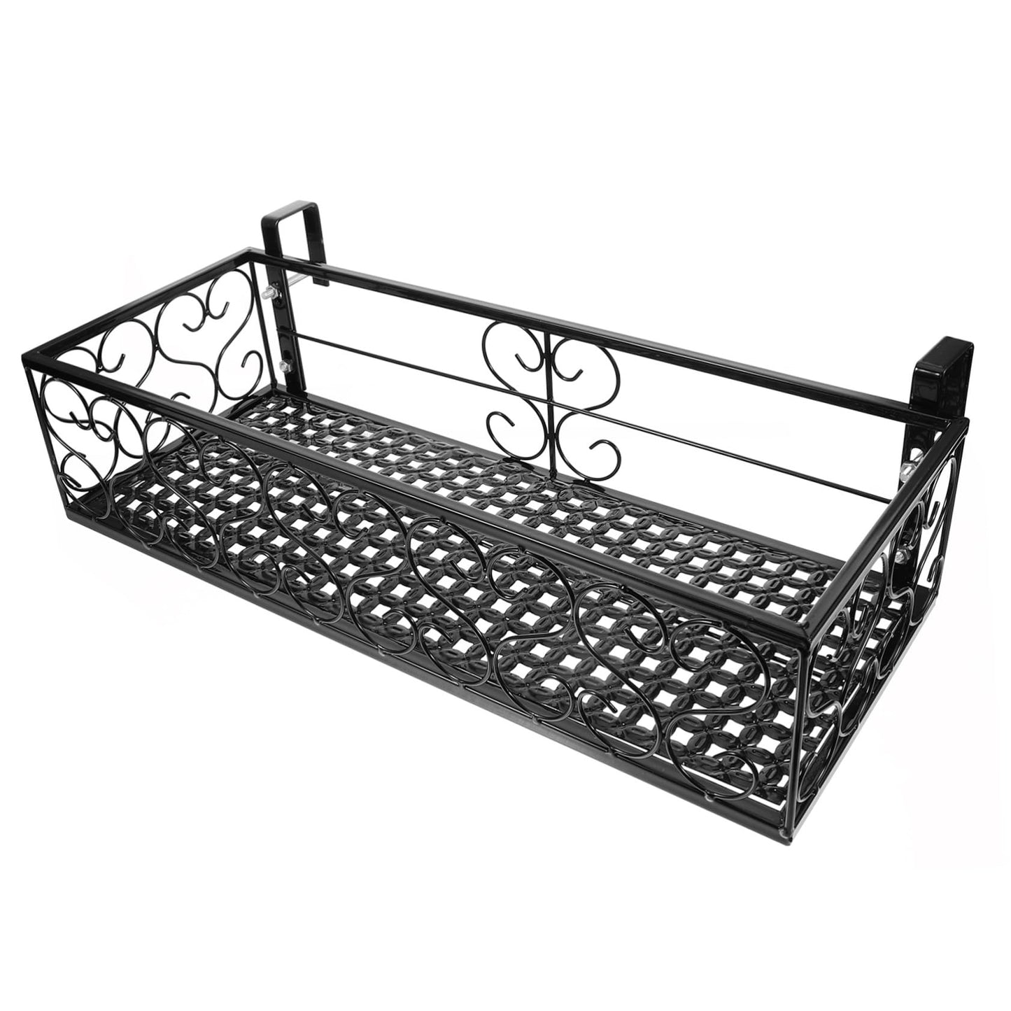 POPETPOP Hanging Window Plant Shelf Metal Flowerpot Rack Balcony Planters Railing Holder