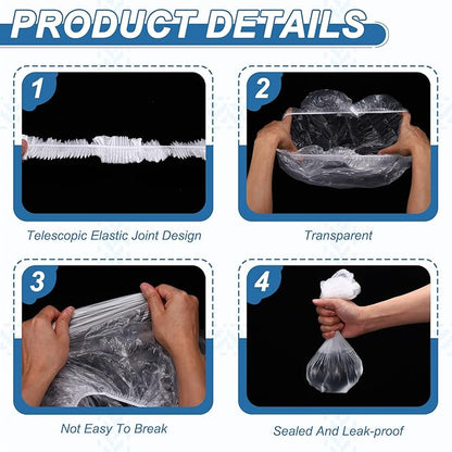 Disposable Bird Cage Liners, Clear Plastic Cage Liners for 12x8 Inch Pallets Tray Universal Elastic Film, (30 Pcs), Intended for Parakeet/Cockatiels/Rabbit/Guinea Pig