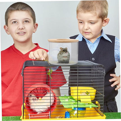 Hamster Bathing Sand Tub Gerbil Bath Case Chinchilla Dust Bath Pet Bathing Kit Easy Observe Design