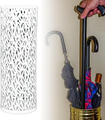 Semme Round Metal Umbrella Holder, and Watertight, Modern Design, Stable for Entryway, Office, Home Use (L)