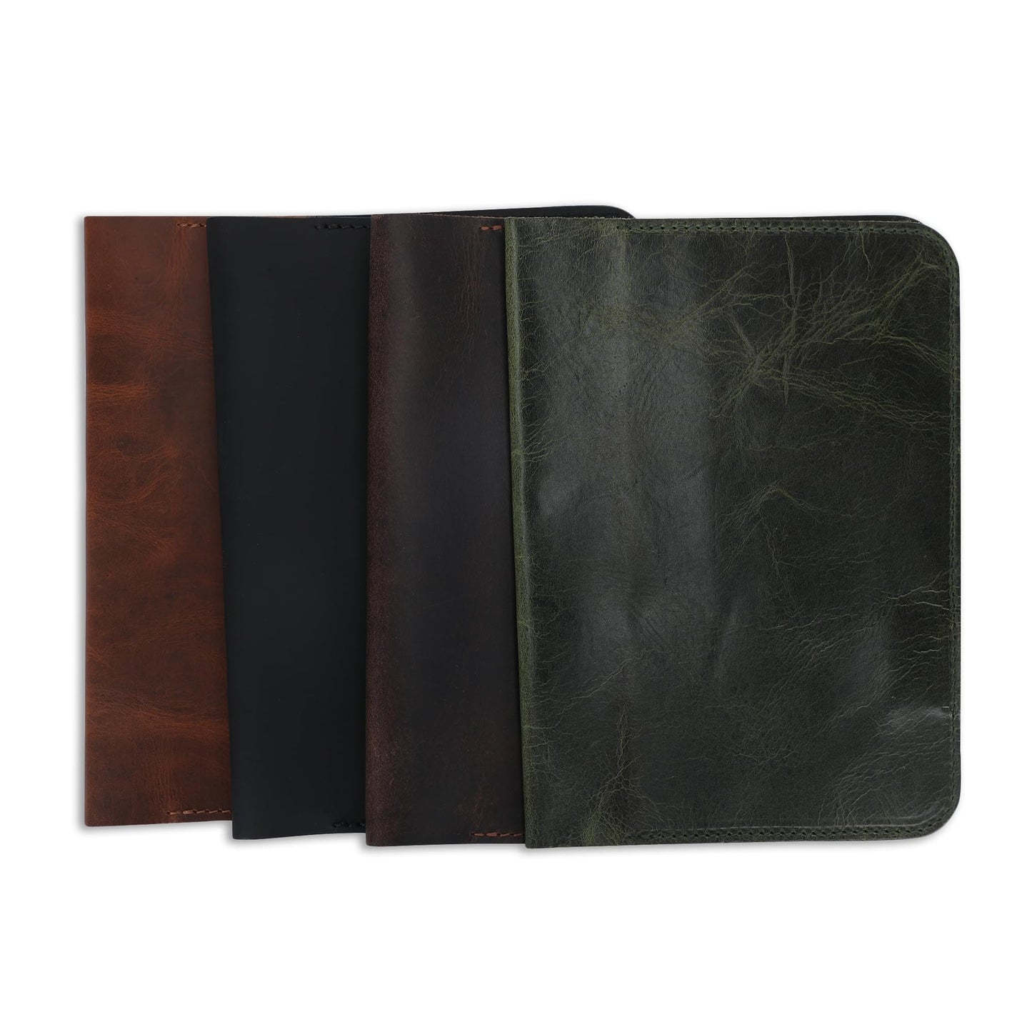 CestAntiQ, Leather Journal Cover | (5.75"x8.25") Notebook Medium A5 | Refillable Cahier | Leather Bound Journal cover for Travelers Writers | Gift for Anyone (Black)