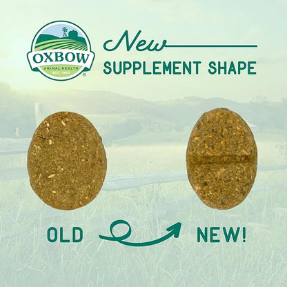 Oxbow Natural Science Skin & Coat Support, Supplement for Rabbit & Guinea Pig, Made with Oxbow Timothy Hay, Includes Palm Oil & Omega 3 & 6 Fatty Acids, Made in USA, 4.2 oz Bag