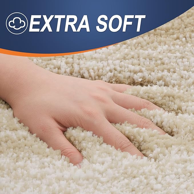 OLANLY Large Bathroom Rugs Mat 40x24, Extra Soft Absorbent Microfiber Bath Rugs, Rubber Backing, Quick Dry, Machine Washable Bath Mats for Bathroom Floor, Tub and Shower, Home Decor Accessories, Tan