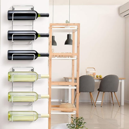 Sorbus Towel Holder for Bathroom Wall - 6 Level Wall Mounted Towel Rack Shelves for Rolled Bath Towels, Washcloths, Linen - Silver Hanging Towel Racks for Bathroom, Spa, Salon, Towel Storage Organizer
