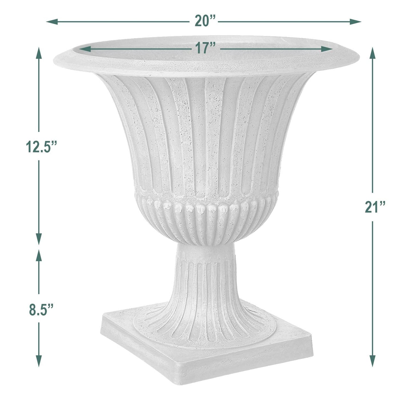 Arcadia Garden Products G50C Urn, 20 by 21-Inches, Chocolate