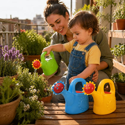Garneck 3pcs Kids Watering Can Bath Toy Set: Toddler Small Watering Cans for Kids Plastic Garden Water Play Toys Boys Girls Indoor Outdoor Pretend Play Beach Backyard Fun(Random Styles)