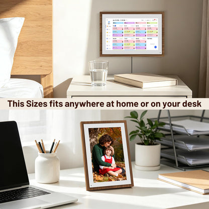10.1 Inch Digital Calendar & Chore Chart – Smart Touchscreen Interactive Display, Electronic Calendar for Family Organization, Digital Wall Calendar& Desk calendar for Family Schedules, family calendar for wall