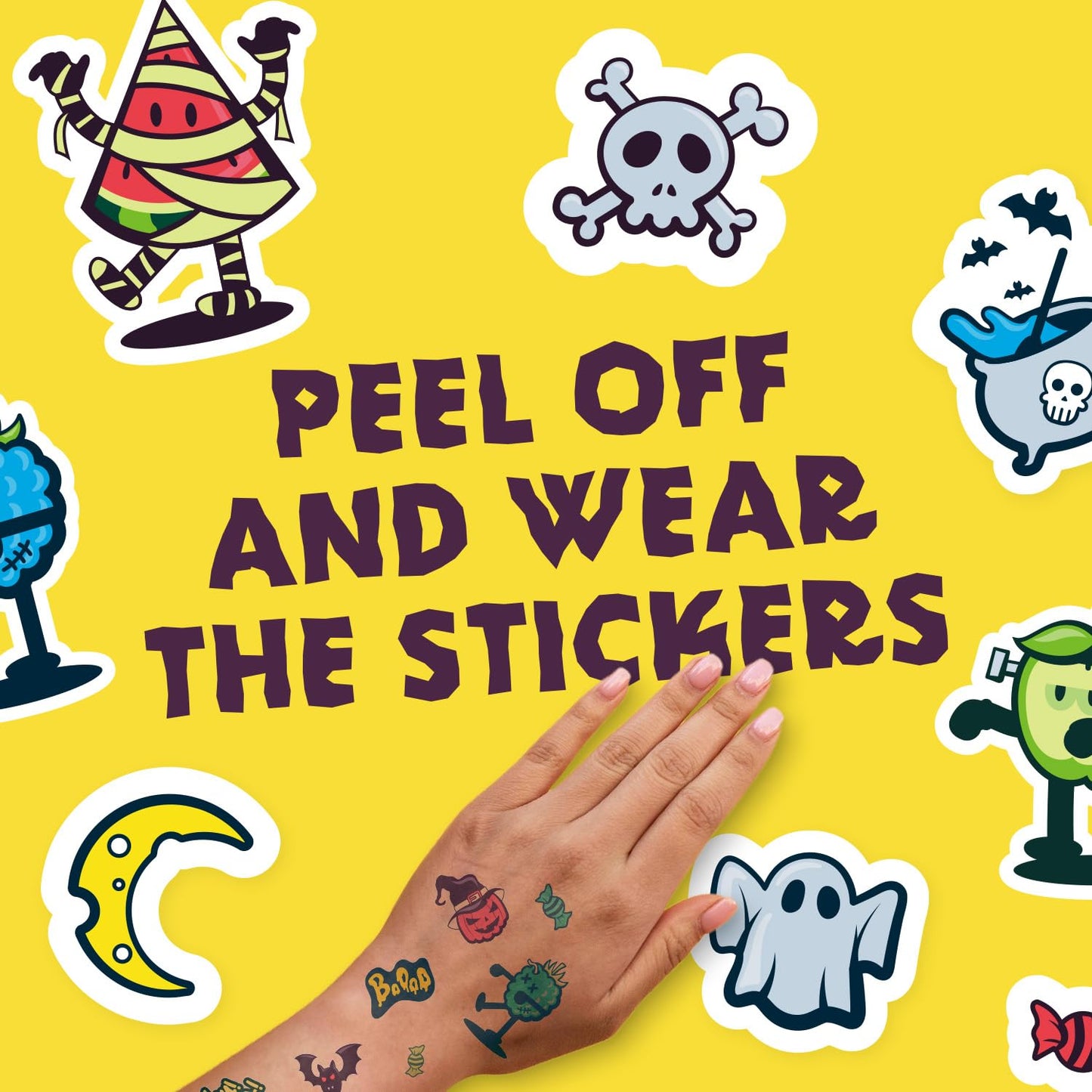 Sweet Dreams Popping Candy | Spooky Ghost Shaped Lollipop with Very Sour Dip Pouches, and Stickers | Display Pack, 12 Bags (3 pouches in each)- 36 Total Pouches
