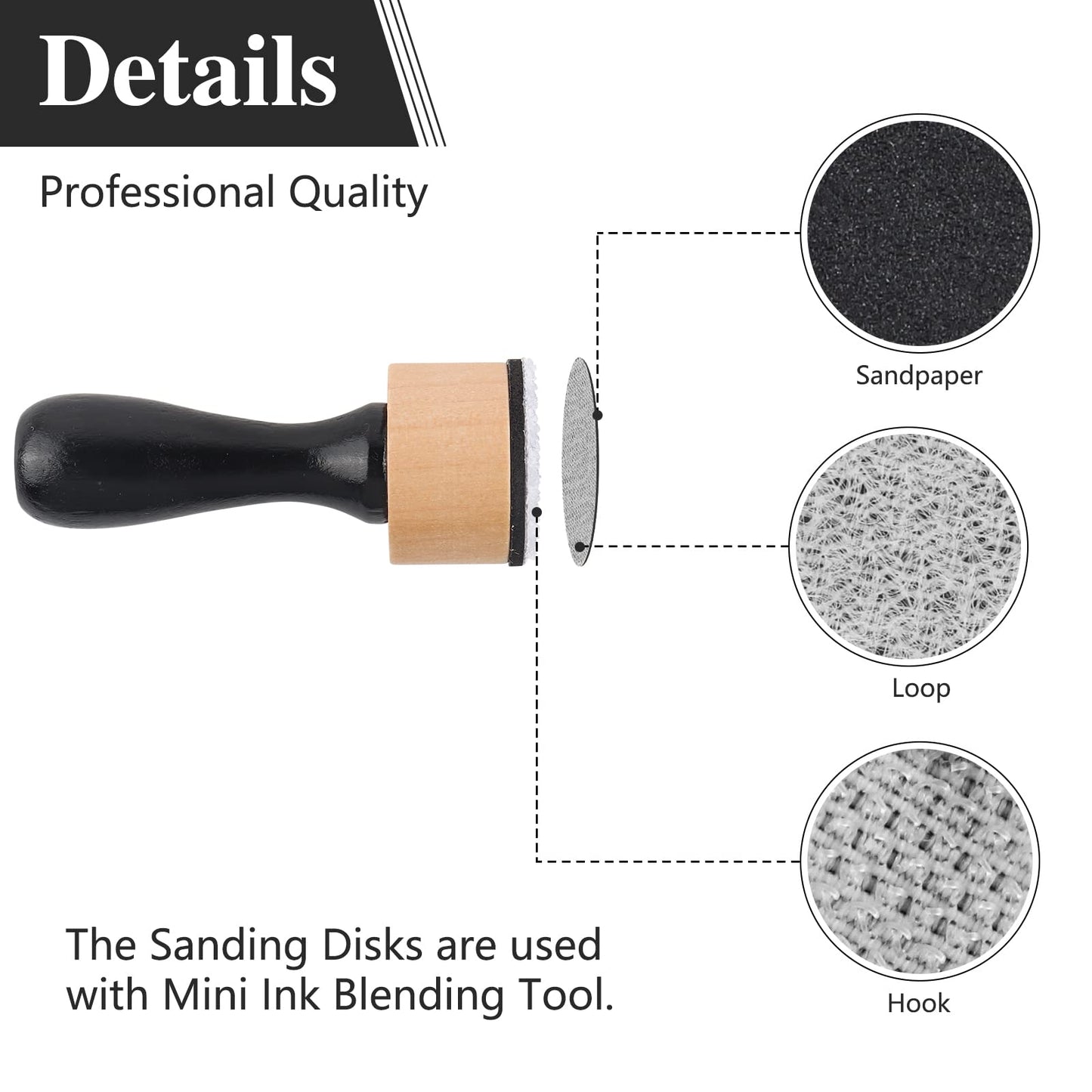 BAOFALI Mini Ink Blending Tool,with Foams Replacement Refill Foam Tool for Foams Scrapbooking Painting Drawing Art Supplies Handle Ink Tools Embossing Stencils