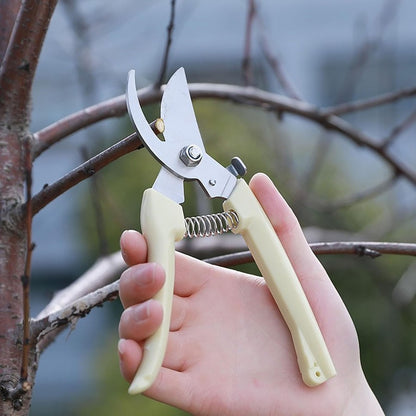 Blue Garden Flower Shears Pruning Shears 6.9 inches Scissors Heavy Duty Plant Scissors for Cutting Flowers, Trimming Plants, Bonsai, Fruits Picking (Blue Handle)