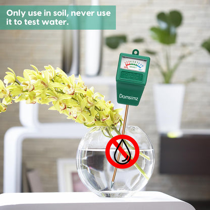 Damsimz 2 Packs Soil Moisture Meter for House Plants, Plant Water Meter, Plant Moisture Meter Soil Tester, Hydrometer for Plants Care, Gardening, Indoor and Outdoor Plants, No Battery Needed