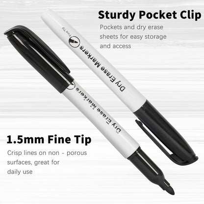 Duchong 72 Packs Dry Erase Markers Bulk, Fine Tip Whiteboard Markers for Kids Teachers, Dry Erase Pens Bulk Pack for Classroom Home, Back to School Supplies