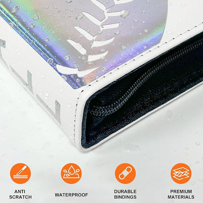 900 Pockets Baseball Card Binder, Portable Waterproof Storage Album with Removable Sleeves for Baseball Sports Cards 2025 2026 Collectors