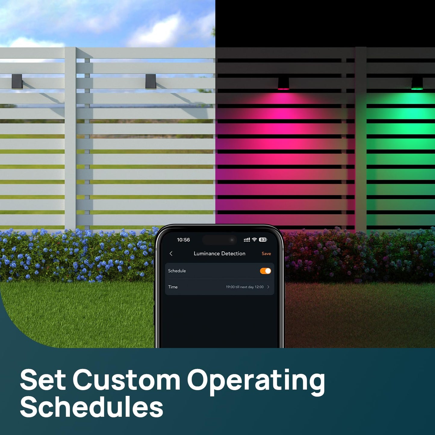 Linkind Smart Solar Spot Lights Outdoor SL5C, Solar Spotlight Waterproof Color Changing APP/Voice Control Landscape Lighting, IP67 Outdoor Lights for Yard, Garden, Pathway(2 Pack)