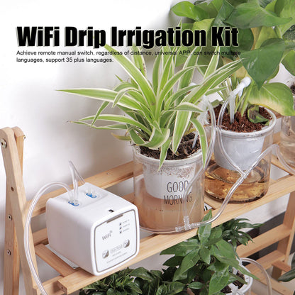 HEEPDD Smart Drip Irrigation Kit, Durable Automatic Watering System for 20 Potted Plants, Adjustable for Home Garden Gardening Supplies
