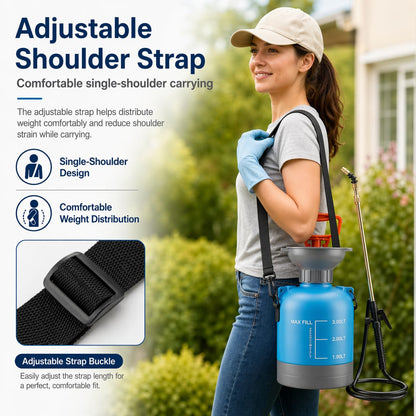 3L Blue Hanging Plant Waterer with Telescopic Wand, Long-Reach Watering Can Sprayer for Hard-to-Reach High Baskets & Wall Planters, Indoor/Outdoor Garden Tool