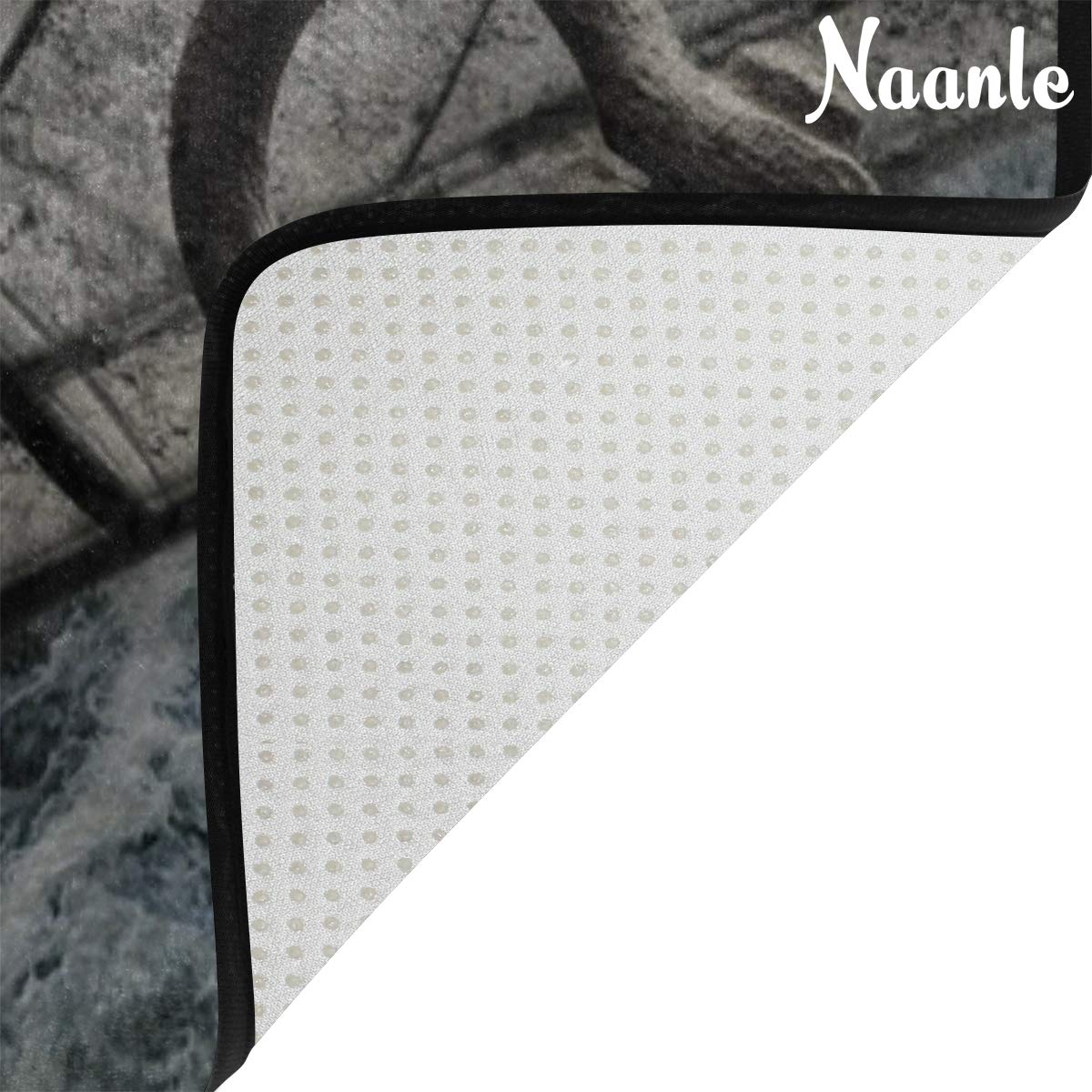 Naanle Ocean Area Rug 5'x7', Steering Wheel Charts Anchor Chains Polyester Area Rug Mat for Living Dining Dorm Room Bedroom Home Decorative