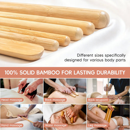 Goodtar Hot Bamboo Massage Warmer Bag w/ 12 PCS Warm Bamboo Sticks, Portable Professional Electric Heater for Stone, Digital Temperature Controller, Portable Heating Travel Bag (Black)